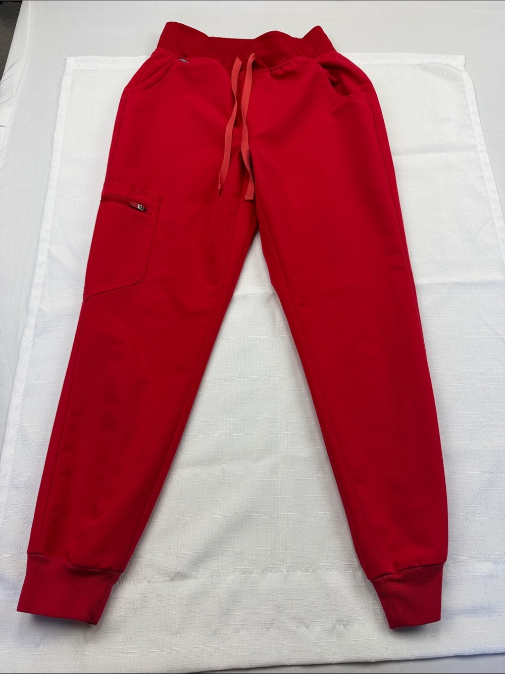 Figs Red Women's Zamora Joggers scrubs.